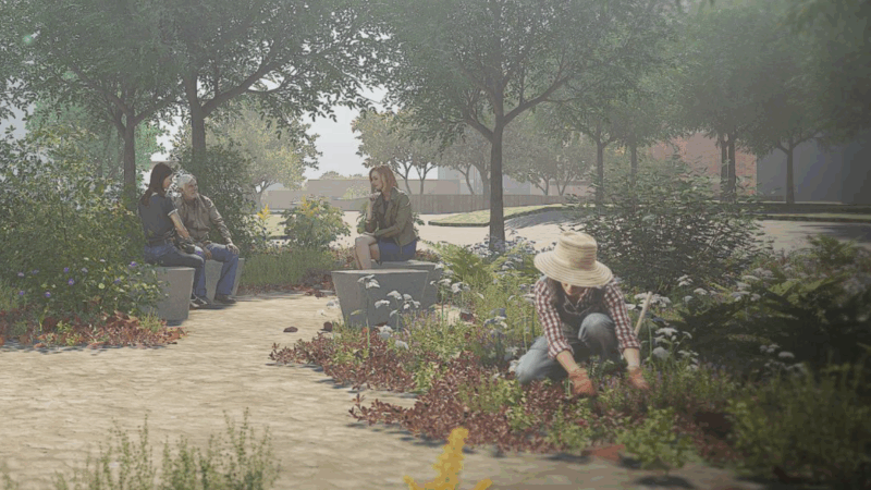 New gardens at SAIT